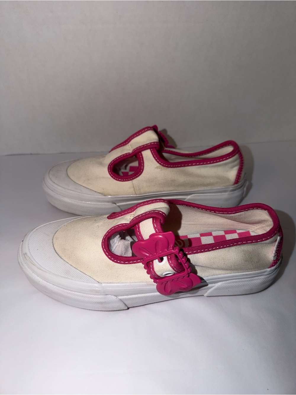 Vans Barbie Mary Jane Shoes white /Pink Sz Women’s 5